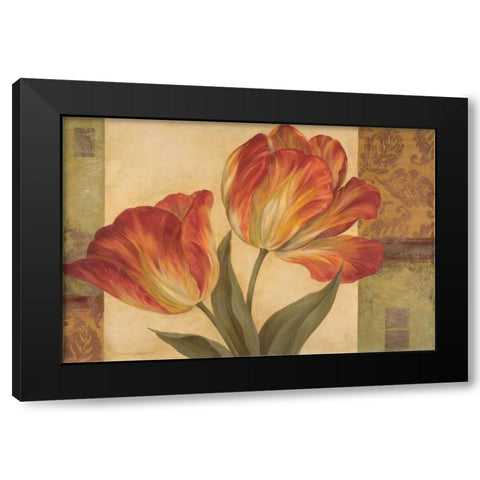 Memories of Sienna II Black Modern Wood Framed Art Print with Double Matting by Gladding, Pamela