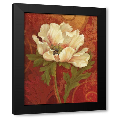 Il Ballo Rosso I Black Modern Wood Framed Art Print by Gladding, Pamela