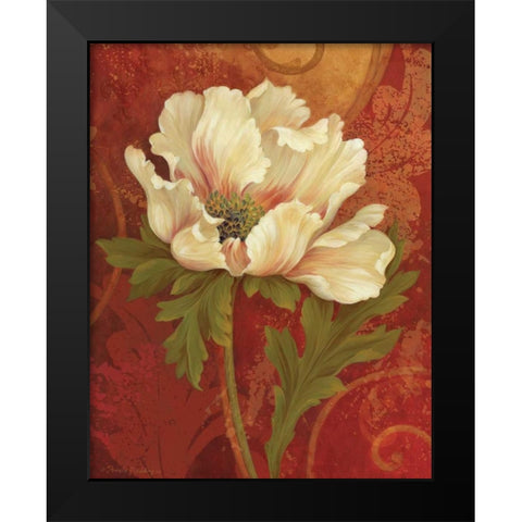 Il Ballo Rosso I Black Modern Wood Framed Art Print by Gladding, Pamela