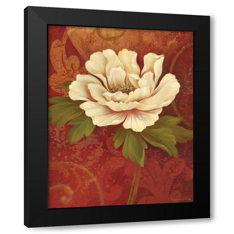 Il Ballo Rosso II Black Modern Wood Framed Art Print by Gladding, Pamela