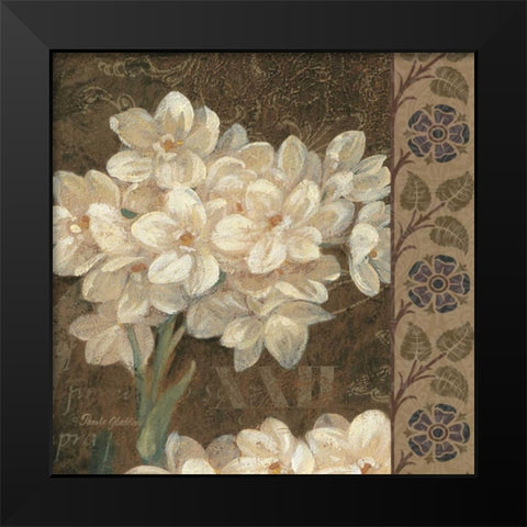 Petit Jardin Square II Black Modern Wood Framed Art Print by Gladding, Pamela