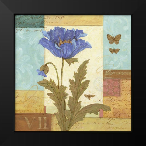 Blue Passage II Black Modern Wood Framed Art Print by Gladding, Pamela