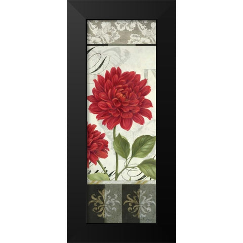 Etude en Rouge Panel I Black Modern Wood Framed Art Print by Gladding, Pamela