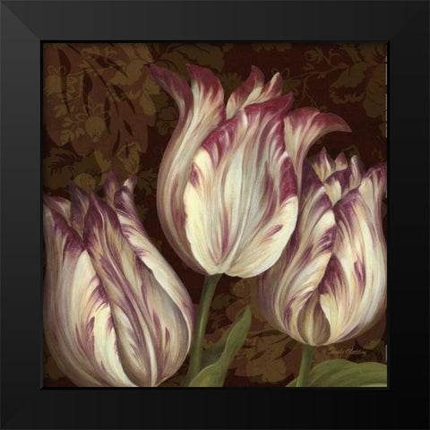 Trio I Black Modern Wood Framed Art Print by Gladding, Pamela