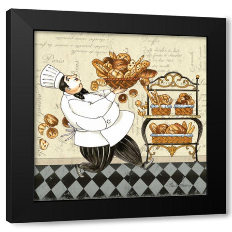 Chef Bread Black Modern Wood Framed Art Print by Gladding, Pamela
