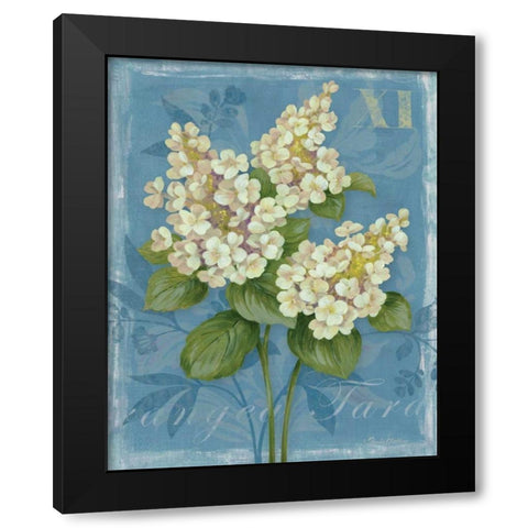 Tardiva Hydrangea Black Modern Wood Framed Art Print by Gladding, Pamela