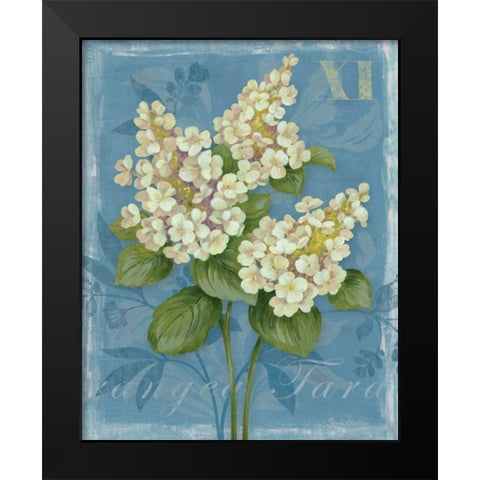 Tardiva Hydrangea Black Modern Wood Framed Art Print by Gladding, Pamela