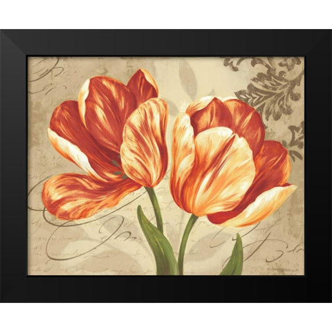 Colori II Black Modern Wood Framed Art Print by Gladding, Pamela