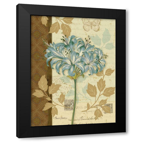 Chelsea Blue I Black Modern Wood Framed Art Print with Double Matting by Gladding, Pamela
