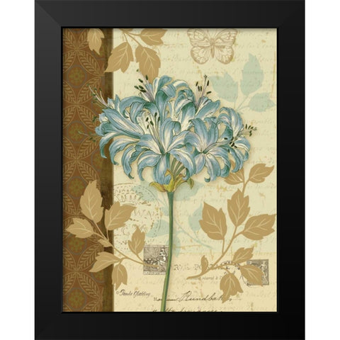 Chelsea Blue I Black Modern Wood Framed Art Print by Gladding, Pamela