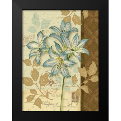 Chelsea Blue II Black Modern Wood Framed Art Print by Gladding, Pamela