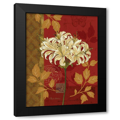 Chelsea Red I Black Modern Wood Framed Art Print by Gladding, Pamela