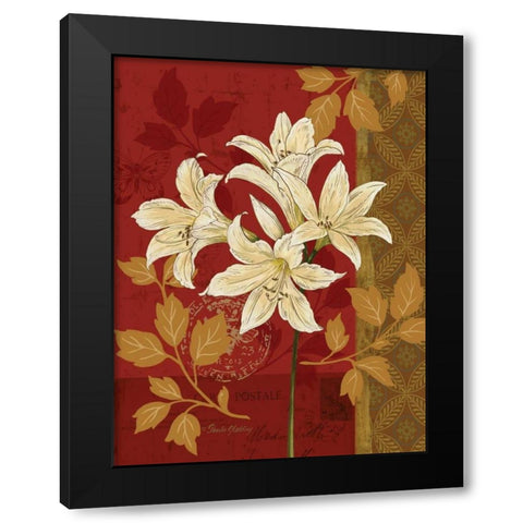 Chelsea Red II Black Modern Wood Framed Art Print by Gladding, Pamela