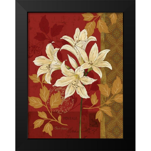 Chelsea Red II Black Modern Wood Framed Art Print by Gladding, Pamela