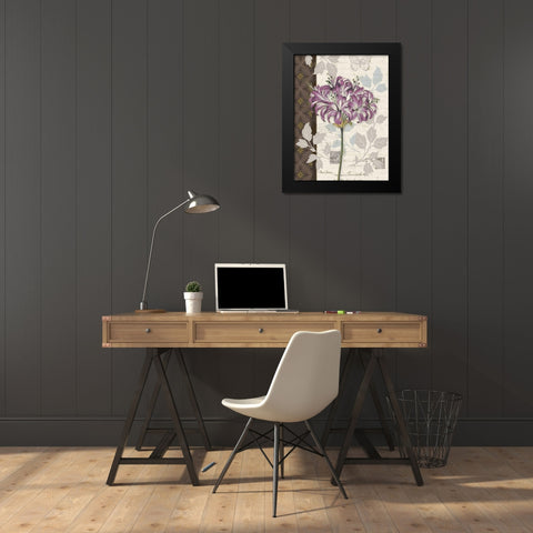 Chelsea Purple I Black Modern Wood Framed Art Print by Gladding, Pamela