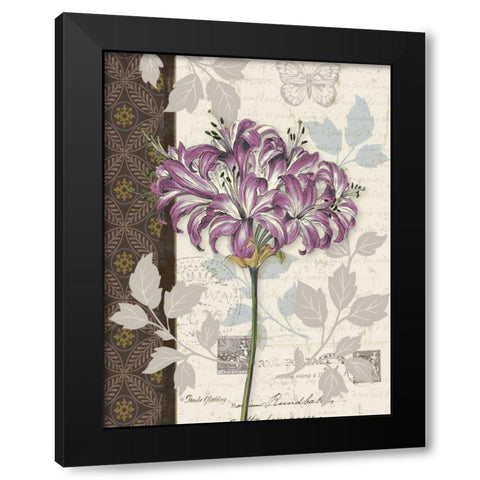 Chelsea Purple I Black Modern Wood Framed Art Print by Gladding, Pamela