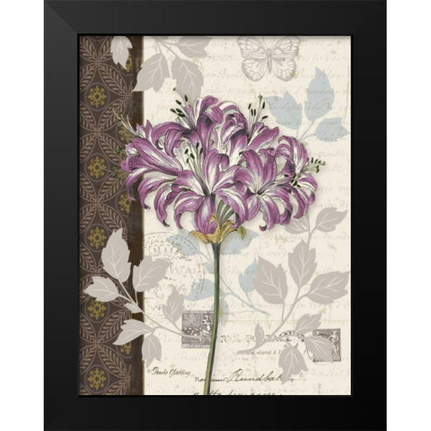 Chelsea Purple I Black Modern Wood Framed Art Print by Gladding, Pamela