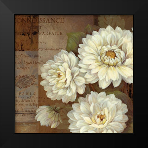 Patina Dahlia Black Modern Wood Framed Art Print by Gladding, Pamela