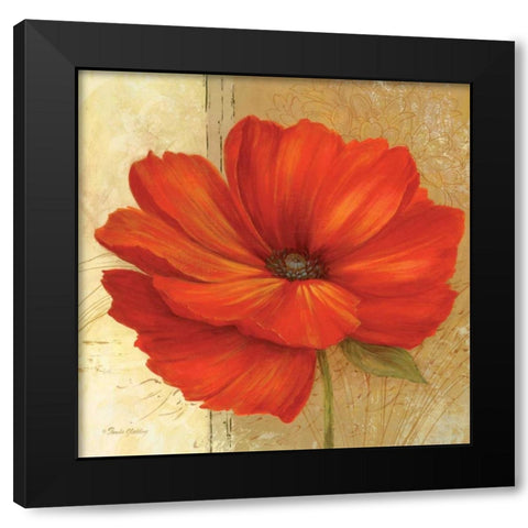 Papaver II Black Modern Wood Framed Art Print by Gladding, Pamela