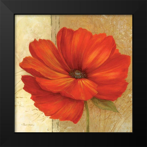 Papaver II Black Modern Wood Framed Art Print by Gladding, Pamela