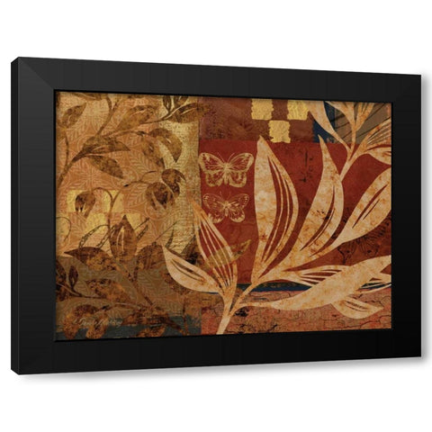 Bombay II Black Modern Wood Framed Art Print by Gladding, Pamela