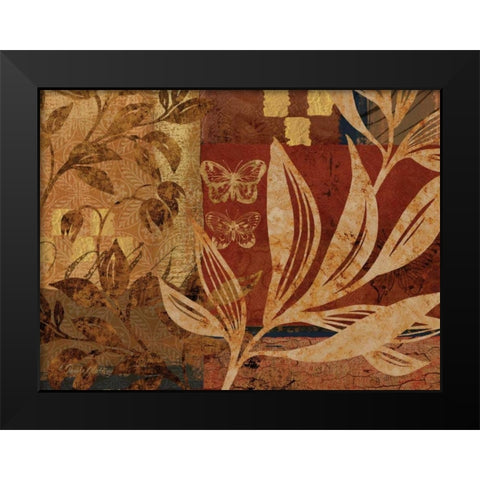 Bombay II Black Modern Wood Framed Art Print by Gladding, Pamela