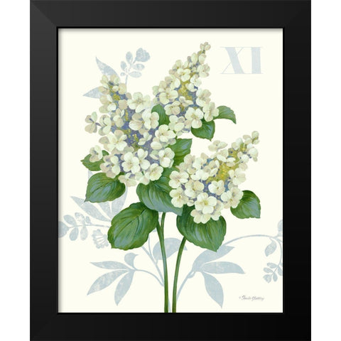 Tardiva Hydrangea Black Modern Wood Framed Art Print by Gladding, Pamela