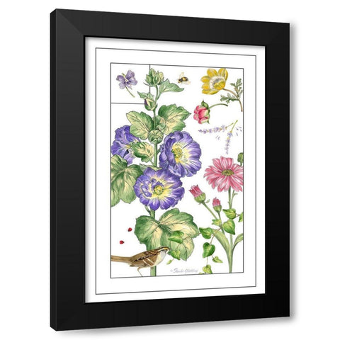 Print Botanical I Black Modern Wood Framed Art Print with Double Matting by Gladding, Pamela