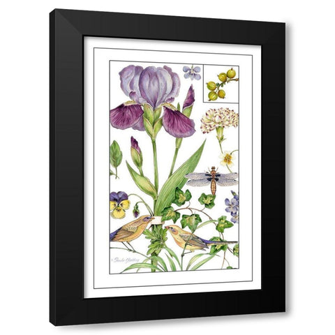 Print Botanical II Black Modern Wood Framed Art Print with Double Matting by Gladding, Pamela