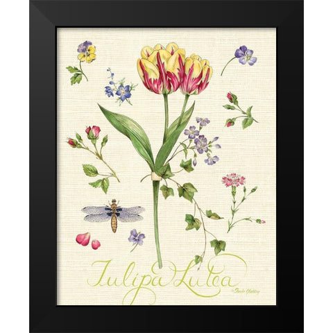 Lang of Flowers I Black Modern Wood Framed Art Print by Gladding, Pamela