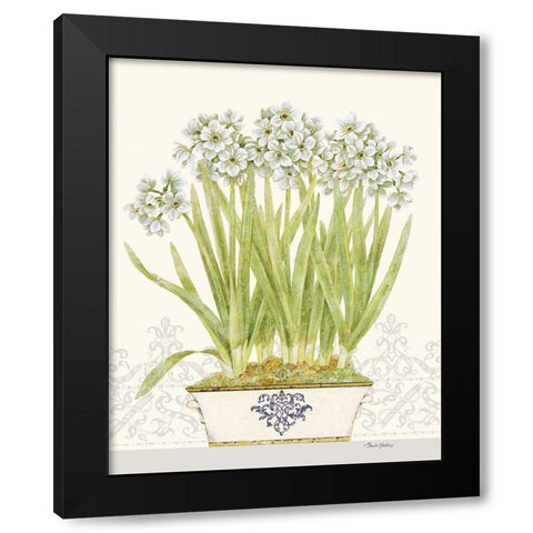 Imperial Narcissus Black Modern Wood Framed Art Print with Double Matting by Gladding, Pamela