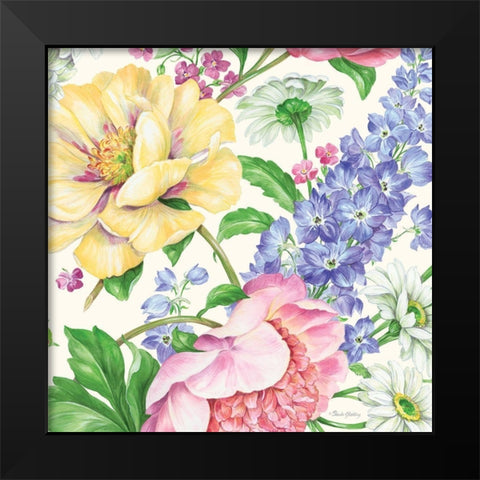 Garden Bouquet I Black Modern Wood Framed Art Print by Gladding, Pamela