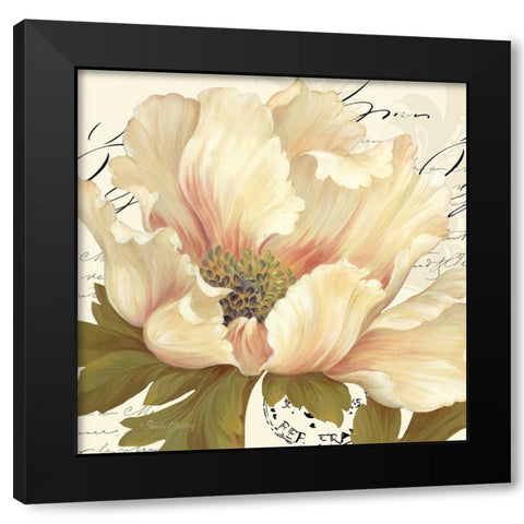 Elegant Poppy I Black Modern Wood Framed Art Print by Gladding, Pamela