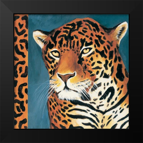 Exotic Jaguar Black Modern Wood Framed Art Print by Gamel, Tara