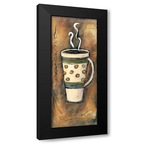 Frappacino Black Modern Wood Framed Art Print with Double Matting by Gamel, Tara