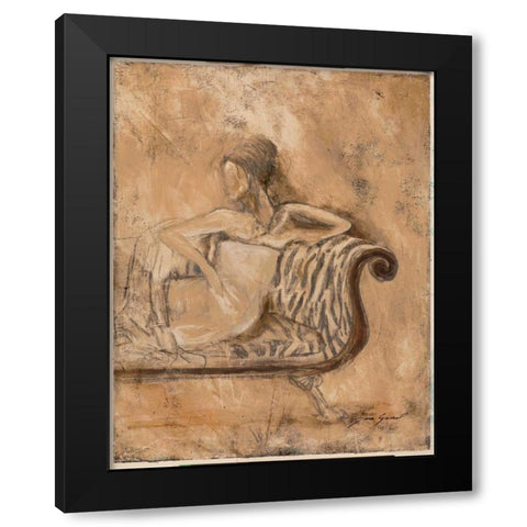 Courtesan II Black Modern Wood Framed Art Print with Double Matting by Gamel, Tara