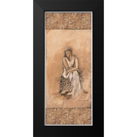 Demure II Black Modern Wood Framed Art Print by Gamel, Tara