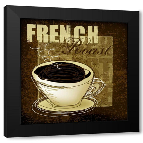 French Roast Black Modern Wood Framed Art Print with Double Matting by Gamel, Tara