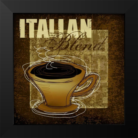 Italian Blend Black Modern Wood Framed Art Print by Gamel, Tara