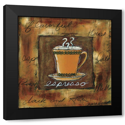 Perfect Indulgence III Black Modern Wood Framed Art Print with Double Matting by Gamel, Tara