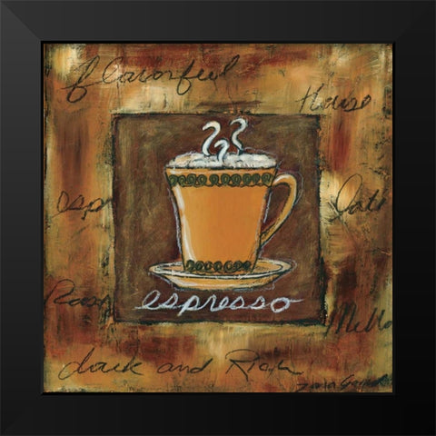 Perfect Indulgence III Black Modern Wood Framed Art Print by Gamel, Tara