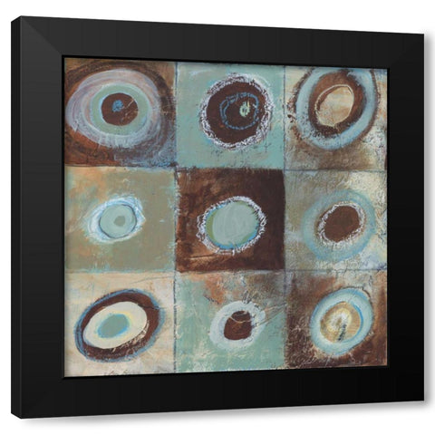 Abstract Earth I Black Modern Wood Framed Art Print with Double Matting by Gamel, Tara