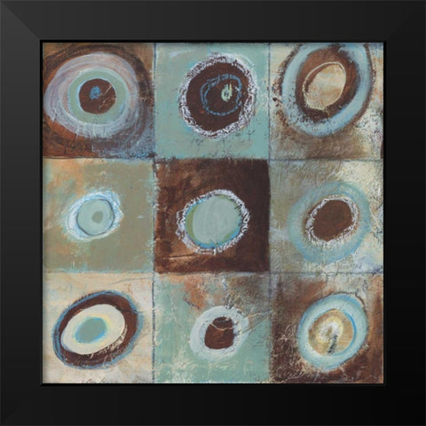 Abstract Earth I Black Modern Wood Framed Art Print by Gamel, Tara