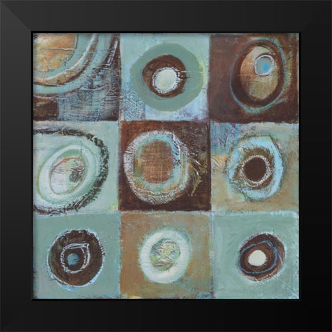 Abstract Earth II Black Modern Wood Framed Art Print by Gamel, Tara
