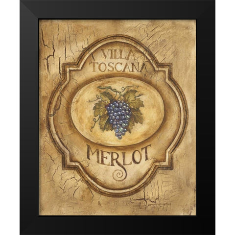 Merlot Black Modern Wood Framed Art Print by Gorham, Gregory