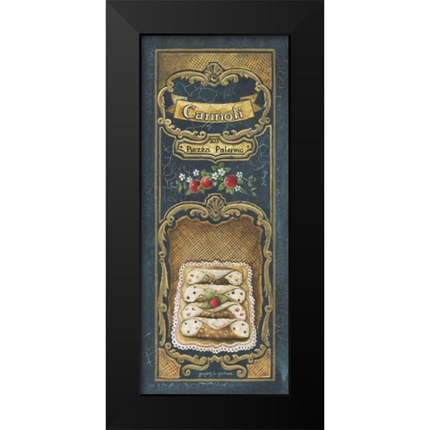 Cannoli Black Modern Wood Framed Art Print by Gorham, Gregory
