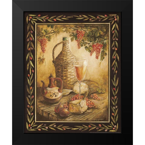 Tuscan Table - Orvieto Black Modern Wood Framed Art Print by Gorham, Gregory