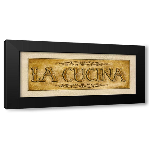 Cucina Black Modern Wood Framed Art Print by Gorham, Gregory