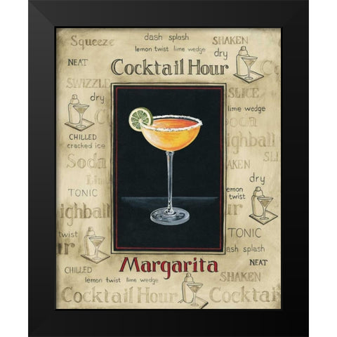 Margarita Black Modern Wood Framed Art Print by Gorham, Gregory