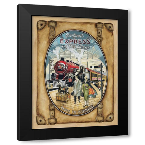 Orient King Black Modern Wood Framed Art Print with Double Matting by Gorham, Gregory